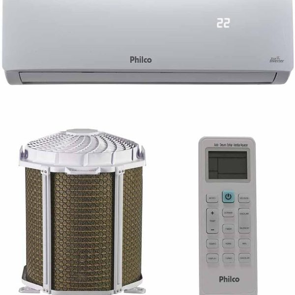 ar condicionado split inverter philco 12000 btus quente/frio 220v pac12000itqfm9w 